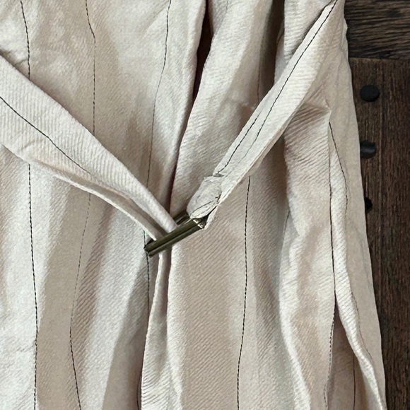 Beige Women’s Medi Dress Pleated Design made in Italy - Picture 7 of 16